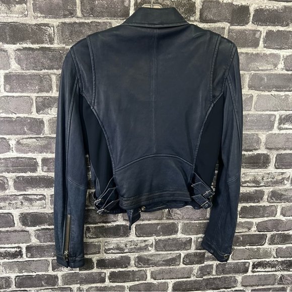 IRO ASHVILLE cropped biker leather jacket - Picture 5 of 14